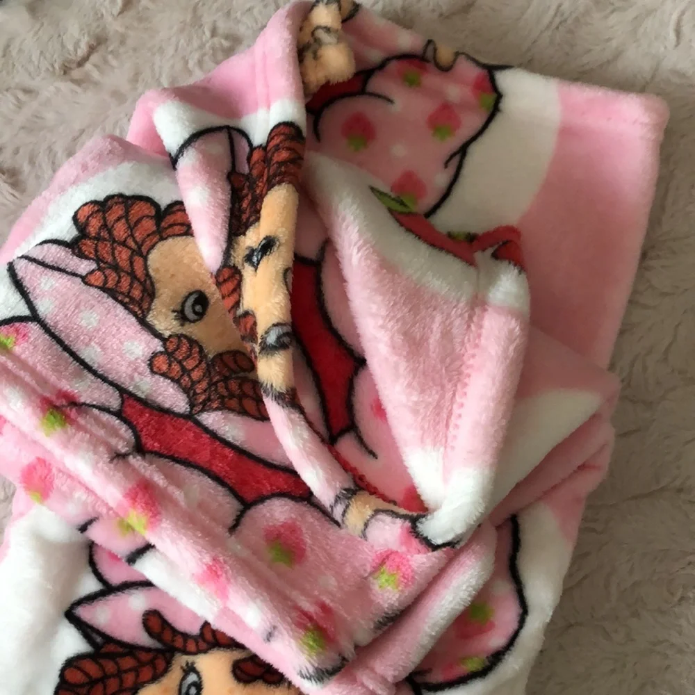 Strawberry Shortcake Pink PRESCHOOL Throw Blanket